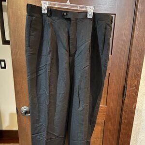 Brandini Le Collezioni Men's Black Trousers Size 40 with 30" Inseam
